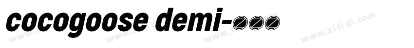 cocogoose demi字体转换